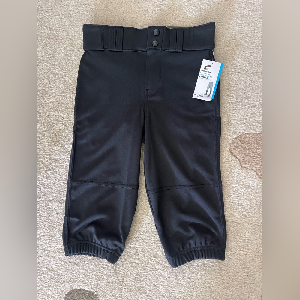 Champro Youth Black Baseball Knickers